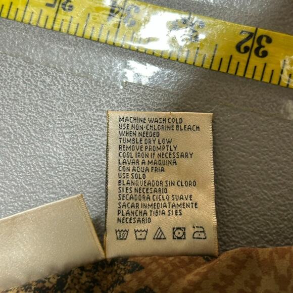 Vintage Kathie Lee Womens Y2K Whimsigoth Maxi Dress Size XL Grunge Preppy Brown - Picture 6 of 9